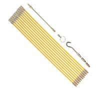 Kit de cables - Fibra de vidrio técnica primaria, juego de enhebradores eléctricos de 10 piezas, varilla de cable semántico profundo, flexible para material secundario | Herramienta para p