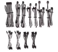 Kit de cables sleeved Corsair Premium PRO blanco/negro triple blindaje para fuentes modulares