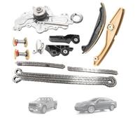 Kit de cadena de distribución con bomba de agua interna compatible con Ford Edge Explorer F-150 Mustang 3.5L 3.7L V6 Ti-VCT, 12 V CC reemplaza BL3Z-6268-A AT4Z-6268-A - 1 juego completo