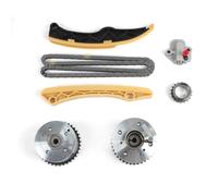 Kit de cadena de distribución del motor G4FJ + par de engranajes VVT 243502B600 243702B610 Compatible con Hyundai Accent Compatible con Kia Rio Forte5 Optima 1.6 Engranaje de distribución VVT