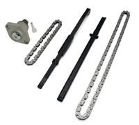 Kit de cadena de distribución, guía tensor, regulador, cadenas de bomba de aceite for GY6 125 150(Kit (as the picture))