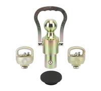 Kit de Cadena de Seguridad con Bola de Cuello de Cisne GNXA2061 de Disco de Remolque de Acero Inoxidable Cuerpo de Bola de Enganche para Camiones Accesorio de Remolque de Alta