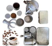 Kit de café vintage extra raro para camping, kit de café vintage para exteriores, cafetera espresso portátil, cafeteras compactas para viajes, senderismo y aventuras al aire libre para entusiastas del