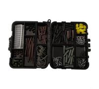 Kit de caja de aparejos de pesca de carpa con aparejos, giratorios, broches y equipo de helicóptero para peces gruesos, incluyendo carpa, besugo, carpa cruciana, carpa de hierba