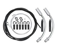 Kit de Caja de Cable de Freno de Bicicleta Incluye 1 Juego de Línea de Freno de Bicicleta, 2 V Fideos de Freno de Bicicleta Manguera de Guía de Cable con 2 Mangueras de Plástico para Bicicleta de