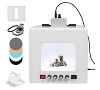 Kit de caja de luz para fotografía de joyería con tocadiscos ajustable, control de velocidad y temperatura para fotos de productos de piedras preciosas, perfecto para fotógrafos profesionales y