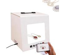 Kit de caja de luz para fotografía, rotación de 360°, temperatura de color ajustable 3000 K-5500 K, ideal para impresionantes imágenes de piedras preciosas