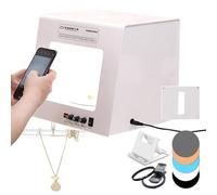 Kit de Caja de luz Profesional para fotografía de Joyas,Carpa De Fotografía Joyas Regulable Softbox para fotografía de Joyas Dimmerabile Softbox per Riprese di Gioiellis(TB200)