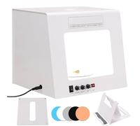 Kit de Caja de luz Profesional para fotografía de joyería, Caja de luz para Estudio fotográfico, 3000K-5500K, con Plataforma giratoria de 360° y Fondo Blanco o Negro conmutable, para(TB20)