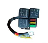 Kit de caja de relé de fusibles precableado de 24 V para ATC/ATO/fusibles, centro marino/eléctrico automotriz de 3 posiciones con relé de arnés de cableado