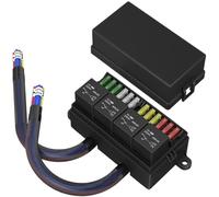 Kit de caja fusibles y relés 12 V, precableado, con 4, ATC/ATO vías, relé sellada 24 for coche(24V 4P with Wire)