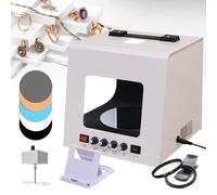 Kit De Caja Luz Para Fotografía Joyería Profesional, Mini Softbox Para Estudio Fotográfico Con Función Rotación Eléctrica 360°, 4 Luces Relleno, Compatible Con Colgar O Colocar Joyas. TB20