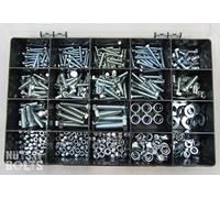 Kit de caja surtido de grado 8.8 M4, M5 M6 M8 M10 tuercas y pernos BZP NYLOC