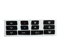 Kit de calcomanías de vinilo de superposición de botón de control de clima compatible con paneles interiores BMW X3 E83 2003-2010