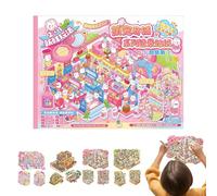 Kit de calcomanías para la casa, libro de escenas de calcomanías 3D, haz tu propia mini tienda de calcomanías para habitación de casa, para niños, adolescentes, adultos, amantes de las manualidades