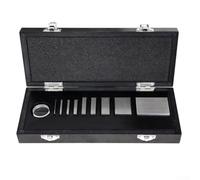 Kit de calibración de indicador de esfera con calibre de acero 9 óptico, nist, certificado rastreable, caja de madera de grado As-0 para medición (nivel 0)