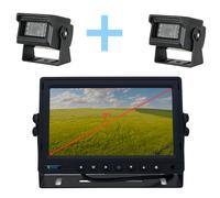 Kit de cámara de aparcamiento monitor ahd de 7' + 2 cámaras 1080p vi