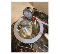 Kit de cámara de desgasificación al vacío con tapa de acrílico transparente: ideal for estabilizar epoxi y madera, capacidad de 6 a 98 litros(12L(25x25cm))