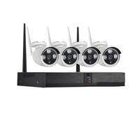 Kit de cámara de Seguridad CCTV for Exteriores, 4 Canales, 1080p, WiFi, NVR, de Largo Alcance, for casa
