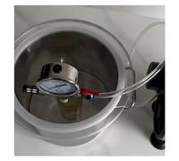Kit de cámara de vacío de acero inoxidable for desgasificar resina epoxi, silicona, ventana acrílica y manómetro de vacío preciso.(100L(50x50cm))