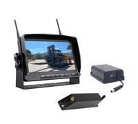 Kit de cámara Frontal for montacargas con Monitor inalámbrico Digital 7 Pulgadas, Modo Espera, posicionamiento, batería magnética, 1080P(1 Battery Kit)