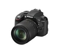Nikon D3300 - Cámara réflex digital de 24.2 Mp (pantalla de 3", estabilizador de imagen, zoom óptico de 5.8x, grabación de vídeo Full HD), negro - kit con objetivo AF-S DX 18-105 mm VR [Versión EU]