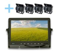 Kit de cámara trasera con monitor ahd 10,1' yatek + 4 cámaras 1080p