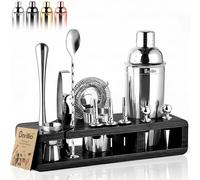Kit de Camarero Negro Soporte Plateado Herramientas
