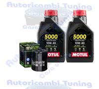 Kit De Cambio De Aceite Motul 5000 10W40 Para Victory Cross Country Tour LE 2014