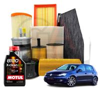 Kit De Cambio De Aceite MOTUL 5W30 5LT 4 Filtros BOSCH VW GOLF 6 1.6 TDI 77 KW