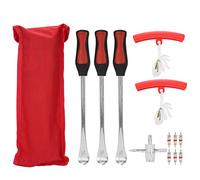 Kit de cambio de neumáticos para motocicletas y bicicletas con palanca y cuchara para neumáticos, herramienta de reparación de neumáticos de acero inoxidable con mango ergonómico,