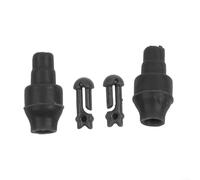 Kit de cambio rápido de alimentador negro de 12 mm ligero | Intercambio rápido del alimentador, tamaño de 12x6mm, material ABS negro, resistente al agua salada, uso del río y del mar