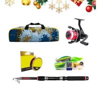 Kit de caña de Pescar, Cañas de Pescar telescópicas | Combinaciones de carretes de caña portátiles | Equipo de Ligero y de Almacenamiento, caña de Pescar telescópica y Carrete para Agua