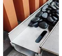 Kit de Canal de Drenaje de 1 m - Sistema de Drenaje Pluvial en Forma de U para entradas de vehículos, aceras y paisajismo - Solución eficaz para la gestión del Agua, decoración de Jardines y