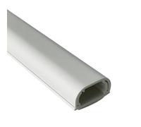 Kit de canaletas for cables, canaleta flexible autoadhesiva for alimentación, kit, caja cuadrada, for ocultar TV y computadoras en la oficina casa (gris)(White)