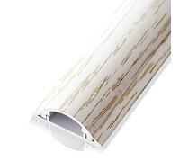 Kit de canaletas for cables, ocultador altavoces, conducto abierto semicircular, solución gestión eléctricos, for oficina en casa (rojo, n.° 4)(White,4#)