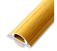 Kit de canaletas for cables, ocultador altavoces, conducto abierto semicircular, solución gestión eléctricos, for oficina en casa (rojo, n.° 4)(Yellow,4#)