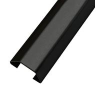 Kit de canaletas for cables, organizador esquina, conducto aluminio, for altavoces, autoadhesivo for ocultar, gestión for el hogar y la oficina (dorado, n.° 4)(Matte Black,4#)