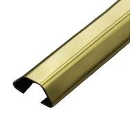 Kit de canaletas for cables, organizador esquina, conducto aluminio, for altavoces, autoadhesivo for ocultar, gestión for el hogar y la oficina (dorado, n.° 4)(Gold,2.6#)