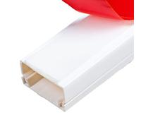 Kit de canalización Cables, ocultador Esquina, Altavoz TV Pared, Organizador Autoadhesivo for Ocultar(White,Width 24*Height 14mm)