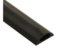 Kit de canalización Cables, ocultador Esquina for Altavoces, semicircular y pintable, gestión Canales for Ocultar en la Pared(Black,3#)