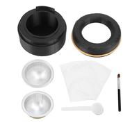 Kit de cápsulas de café recargables de acero inoxidable YDRCISMI Base de vainas fáciles de reutilización es adecuada para varios cafeteras (Oro)