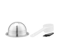Kit de cápsulas de café recargables reutilizables de acero para Nespresso Vertuo