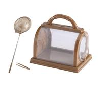 Kit de captura para niños, herramienta exploradora de mariposas, kit de caza de red, red plegable, seguro para niños, 19,5 x 17 x 15 cm, para edades de 3 a 12 años, senderismo, jardín, camping, al