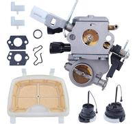 Kit de carburador 1 juego para motosierra MS171 MS181 MS211 MS211C pieza de repuesto adecuada para 1139 120 0619 C1Q-S269 incluye tapa de combustible de filtro de aire y juntas