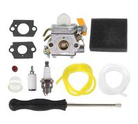 Kit de carburador compatible con HOMELITE para sistemas de motor de soplador y recortadora POULAN y 26CC 30CC