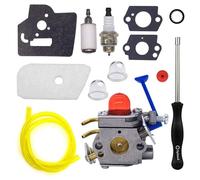 Kit de carburador Compatible con Husqvarna 125L 125LDX 128CD 128L 128LD 128LDX 128R 128RJ.Reemplaza el carburador recortadora C1Q-W40A Carburador para motor