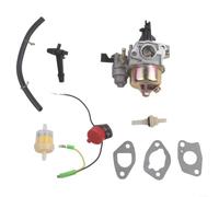 Kit de carburador compatible con motor de 212 cc para Gx160 Gx200 5.5 6.5 7 para generador de cortacésped Hp Reemplaza 16100-zh8-w51 16100-zlo-w51 16100-ze1-814 piezas