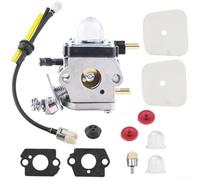 Kit de carburador con manguera de filtro de aire para modelos de cultivador de jardín Para 7222 Para 7222E Para 7222M Para 7225 Para 7230 incluyendo sellos y válvulas de retención para revisión del