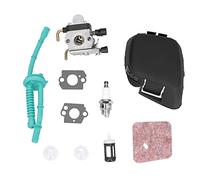 Kit de carburador de aluminio Carburador Cubierta de filtro de aire Carburador de repuesto Kit de reconstrucción de reparación de carburador para FS45 46 55 55R FC55 38